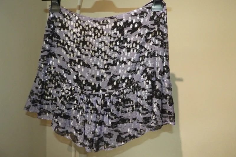 Iro prachtige rok zilver deeltjes in de print nieuw mt 40, Maat 38/40 (M), Overige kleuren, Verzenden, Nieuw