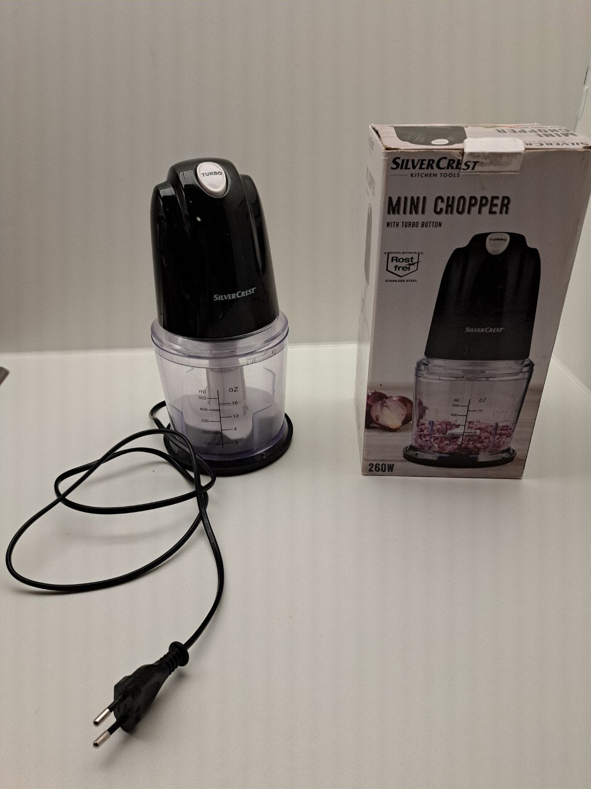 SilverCrest Mini chopper, Ophalen, Zo goed als nieuw, Vaatwasserbestendig, Minder dan 1 liter