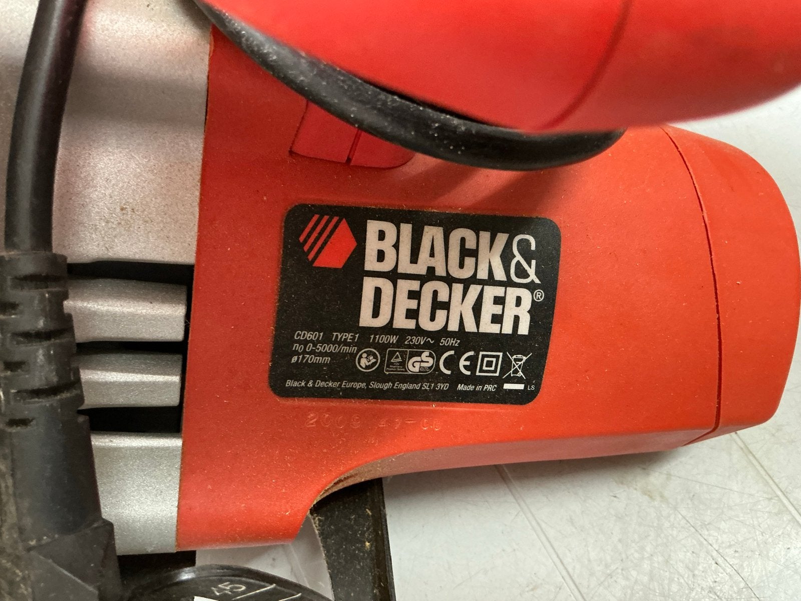 Black&Decker Cirkelzaag CD601 - 1100W, Doe-het-zelf en Verbouw, Ophalen, Gebruikt, Cirkelzaag, 600 tot 1200 watt