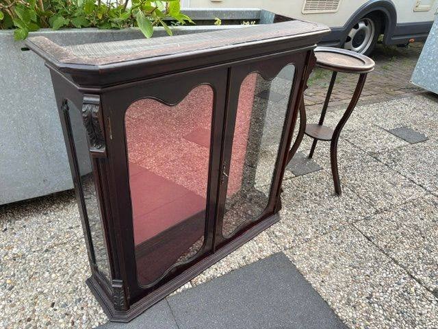 kastje hang antiek vitrine vitrinekastje, Huis en Inrichting, Ophalen, Gebruikt, 50 tot 100 cm, Minder dan 100 cm