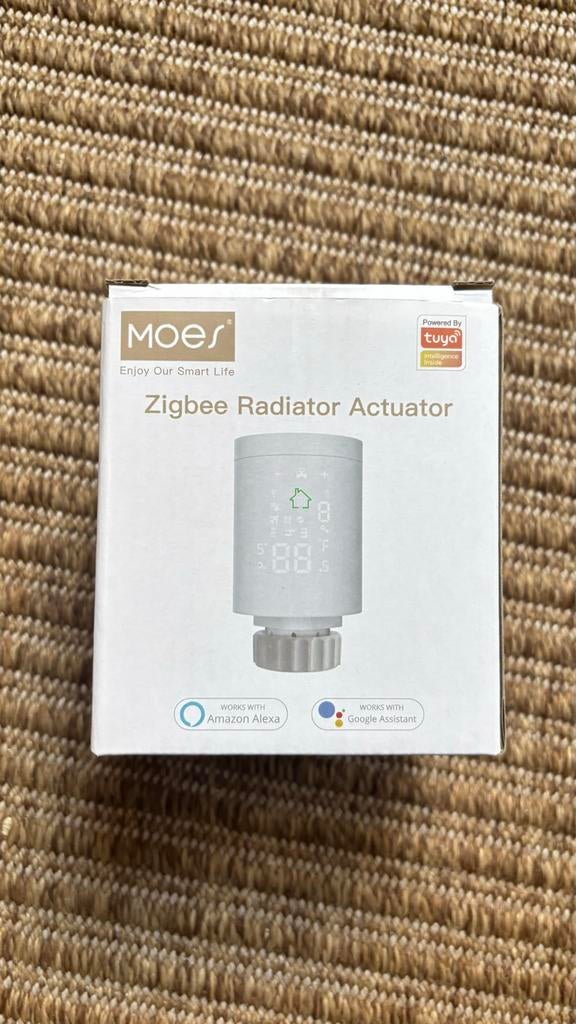 MOES Zigbee Radiator Actuator Thermostaat, Doe-het-zelf en Verbouw, Thermostaten, Ophalen of Verzenden, Slimme thermostaat, Zo goed als nieuw
