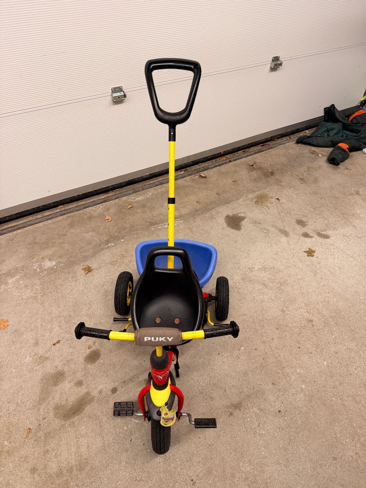Puky driewieler met duwstang en kiepbakje, Kinderen en Baby's, Ophalen of Verzenden, Gebruikt, Overige typen