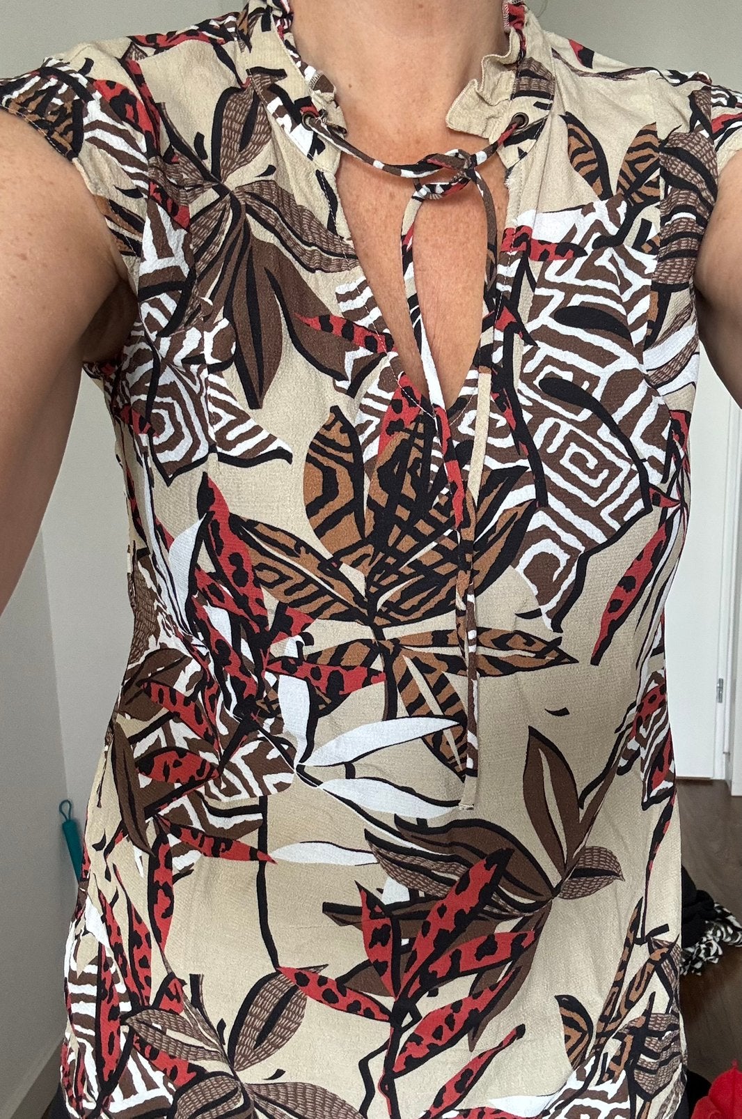 Expresso mouwloze blouse met print, Ophalen of Verzenden, Zo goed als nieuw, Maat 38/40 (M), Meerkleurig