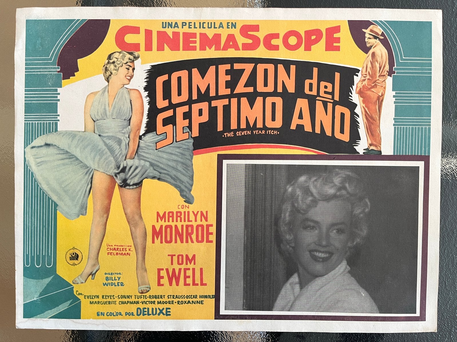 Lobbycard Marilyn Monroe - The Seven Year Itch, Ophalen of Verzenden, Zo goed als nieuw