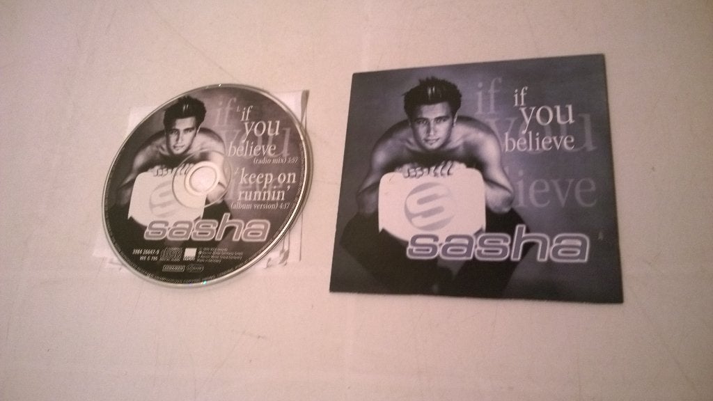 Sasha ‎– if you believe, cardboard sleeve, Ophalen, Gebruikt, Pop