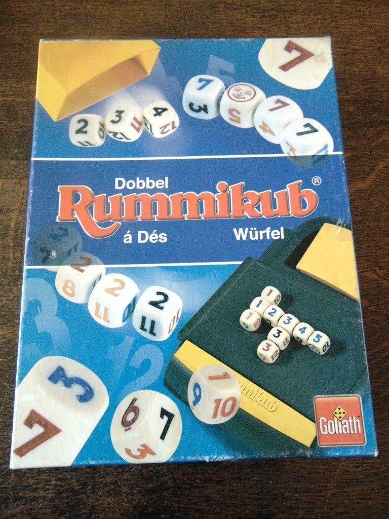 Dobbel Rummikub Spel van Goliath, Vijf spelers of meer, Ophalen of Verzenden, Gebruikt, Goliath