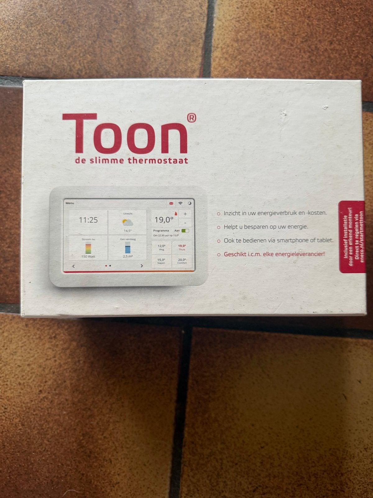 Eneco Toon Slimme Thermostaat - Zo goed als nieuw, Ophalen of Verzenden, Zo goed als nieuw, Eneco, Ene o