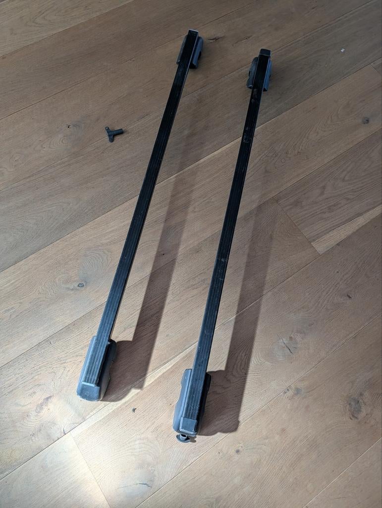 Hapro dakdragers voor dakrail 110cm, Ophalen, Gebruikt