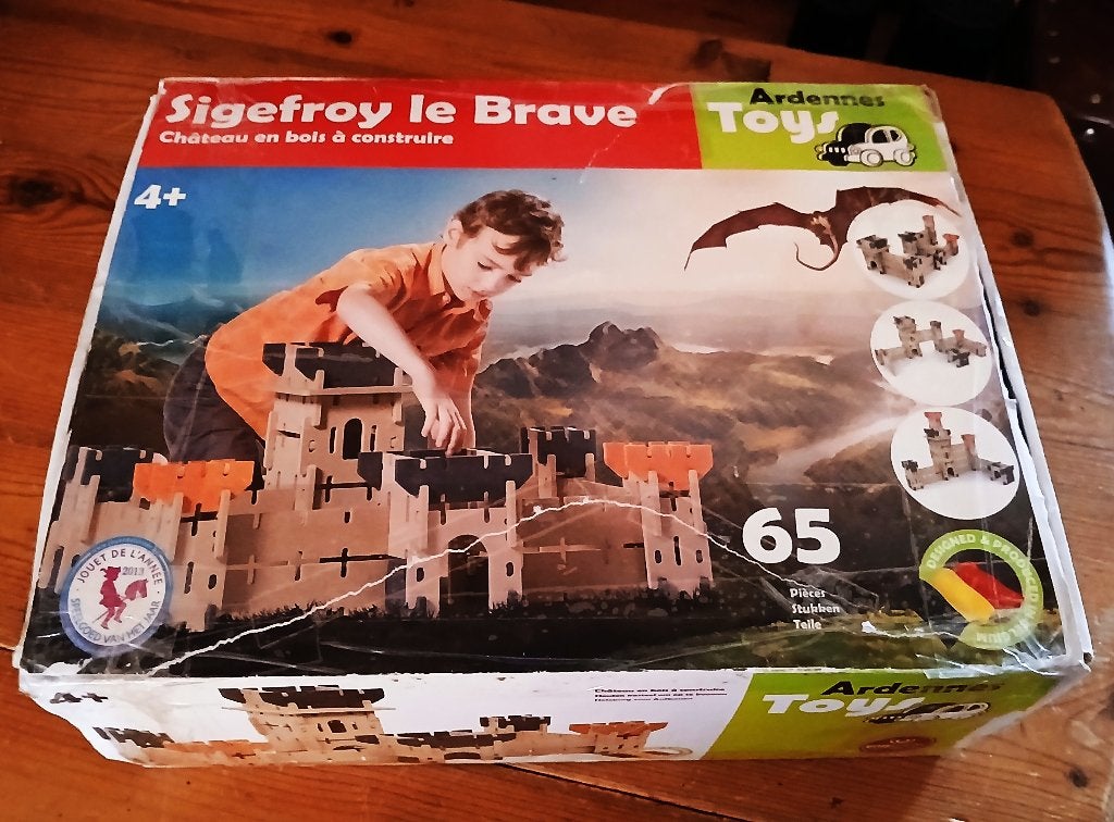Houten kasteel Sigefroy le Brave Ardennes Toy, Ophalen of Verzenden, Zo goed als nieuw, Overige typen