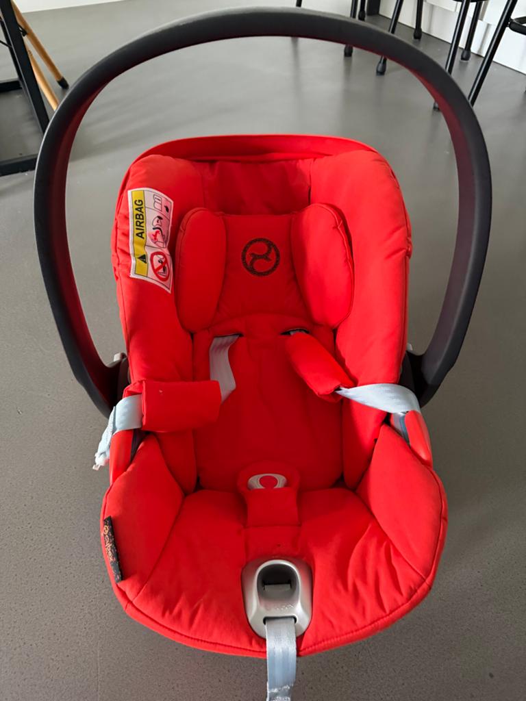 Cybex Cloud Z i-Size Autostoel Platinum - Autumn Gold, Autogordel of Isofix, Gebruikt, Slaapstand, 0 t/m 13 kg