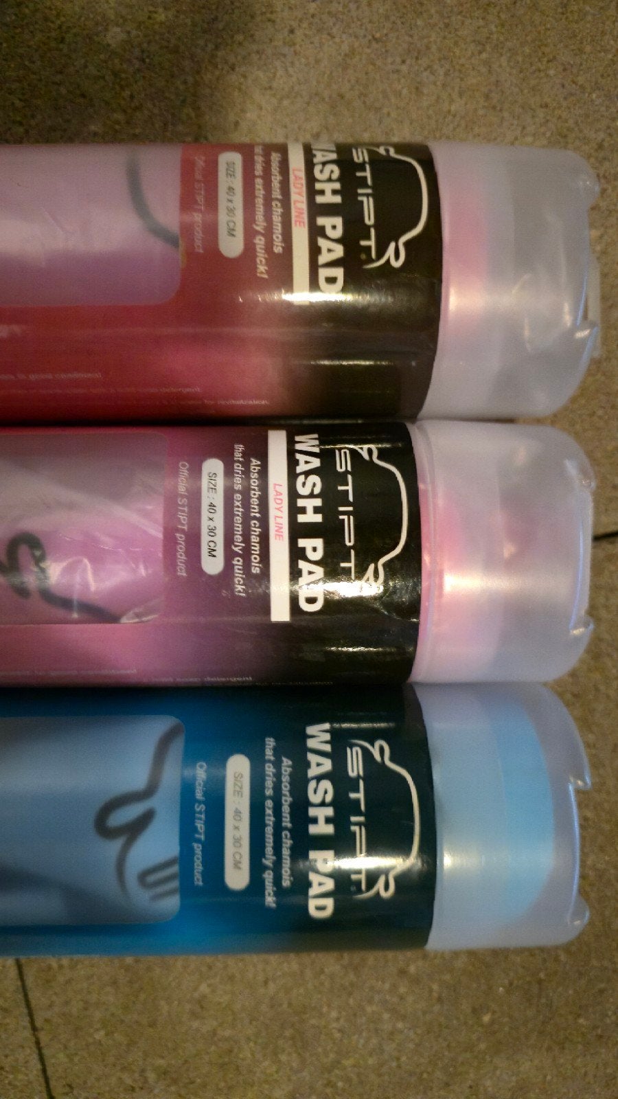 Stipt Wash Pad - 2x roze, 1x blauw (3 stuks), Auto diversen, Ophalen of Verzenden