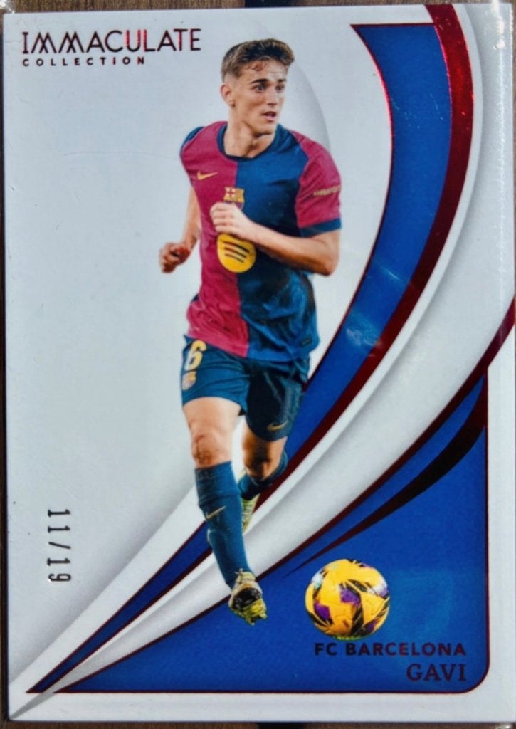 Gavi /19 Panini Immaculate Barcelona, Ophalen of Verzenden, Zo goed als nieuw, Buitenlandse clubs, Poster, Plaatje of Sticker