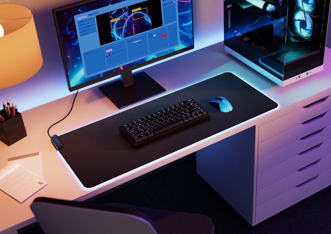 HYTE CNVS RGB Gaming Muismat - Intense Play Mat, Computers en Software, Muismatten, Ophalen of Verzenden, Gaming muismat, Nieuw