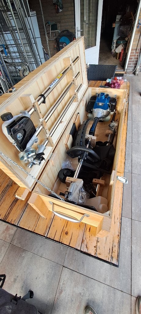 Bosmaaier - kettingzaag - grastrimmer- heggenschaar, Tuin en Terras, Ophalen, Nieuw, Benzine, HBM Machines