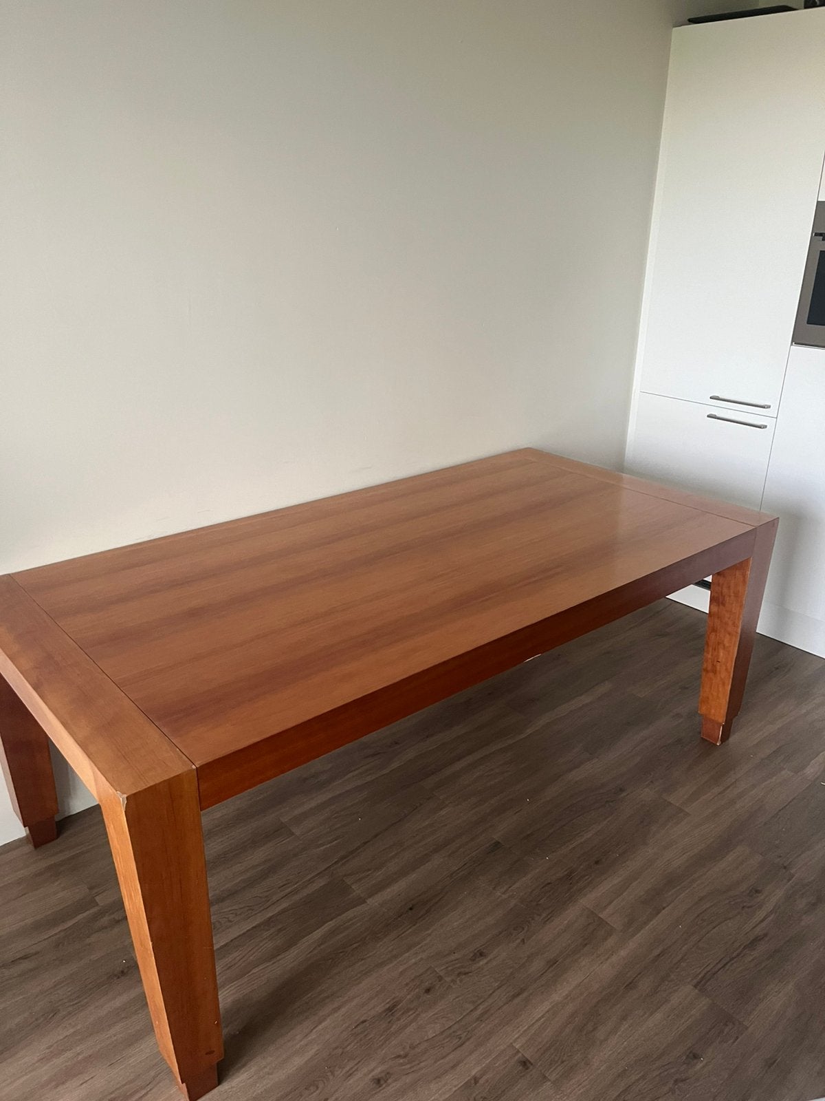 Houten tafel, Huis en Inrichting, Tafels | Eettafels, Ophalen, Gebruikt, 200 cm of meer, 50 tot 100 cm
