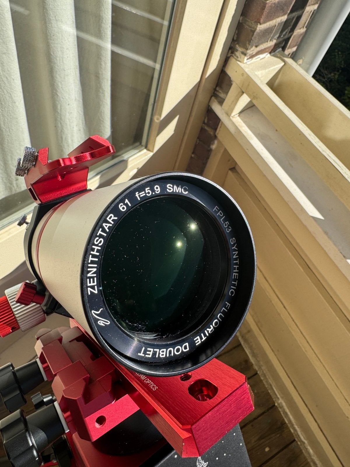 William Optics Zenithstar 61 II APO Refractor Telescoop, Ophalen, Lenzentelescoop (refractor), Met statief, Zo goed als nieuw