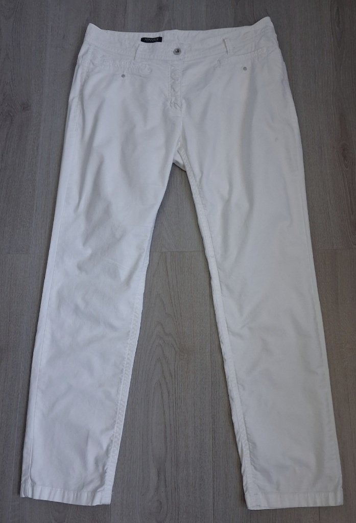 APANAGE Collection Spier-witte Jeans/Broek maat 44, Wit, Maat 42/44 (L), Ophalen of Verzenden, Zo goed als nieuw