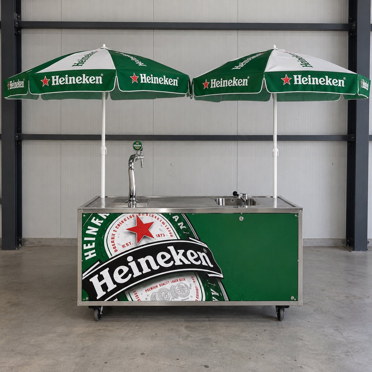 Heineken Mobiele Bar Huren | Biertap & Spoelbak, Ophalen, Nieuw, Overige