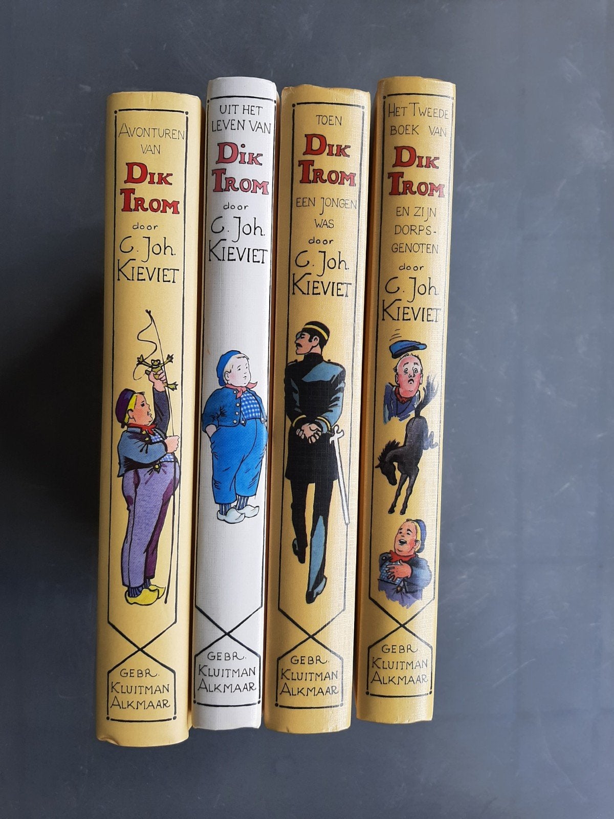 Set van 4 klassieke Dik Trom-boeken – C. Joh. Kieviet, Antiek en Kunst, Antiek | Boeken en Bijbels, Ophalen of Verzenden, C. Joh. Kieviet