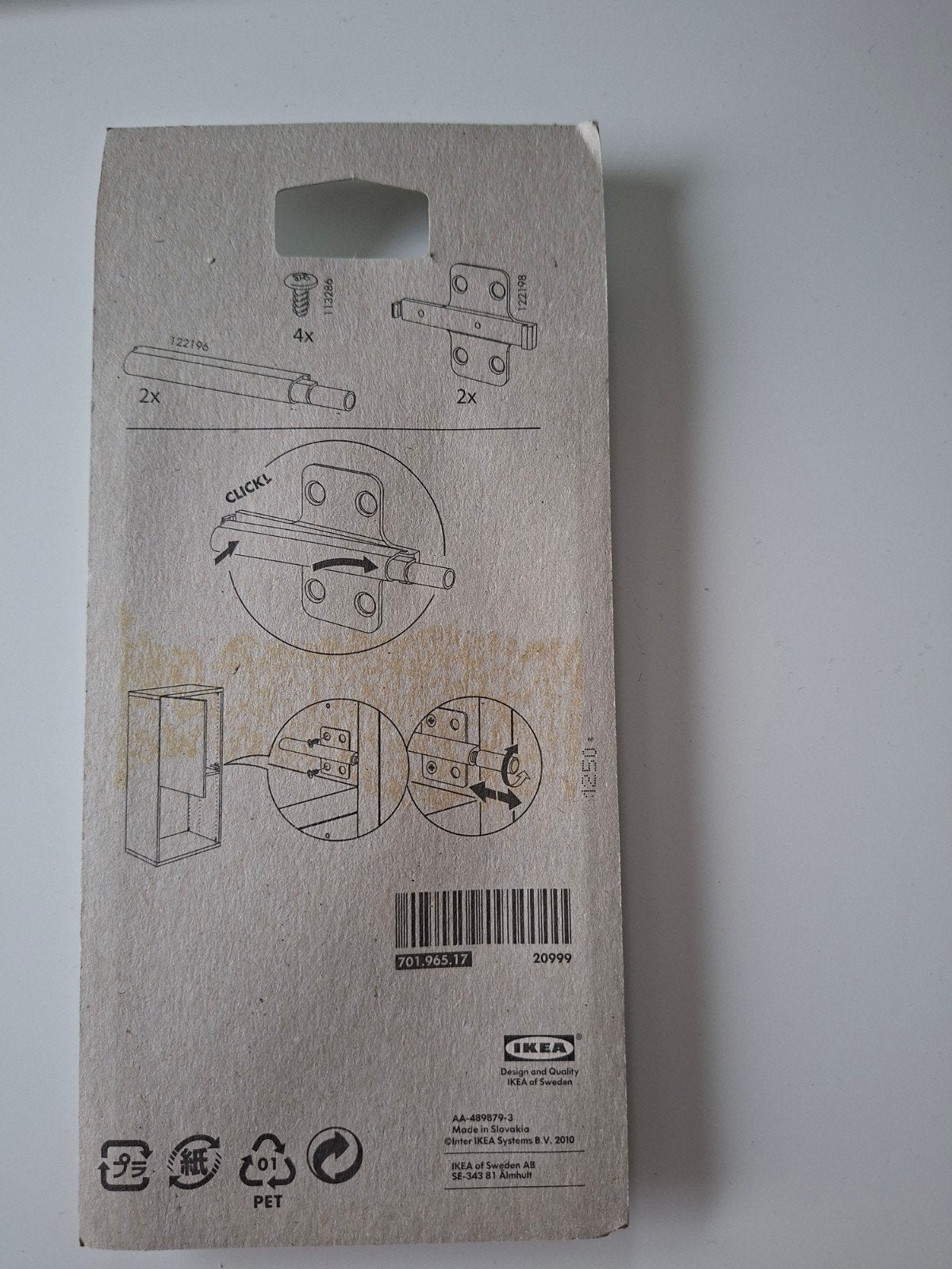 IKEA Bestå softclose scharnieren (2 stuks), Ophalen of Verzenden, Nieuw