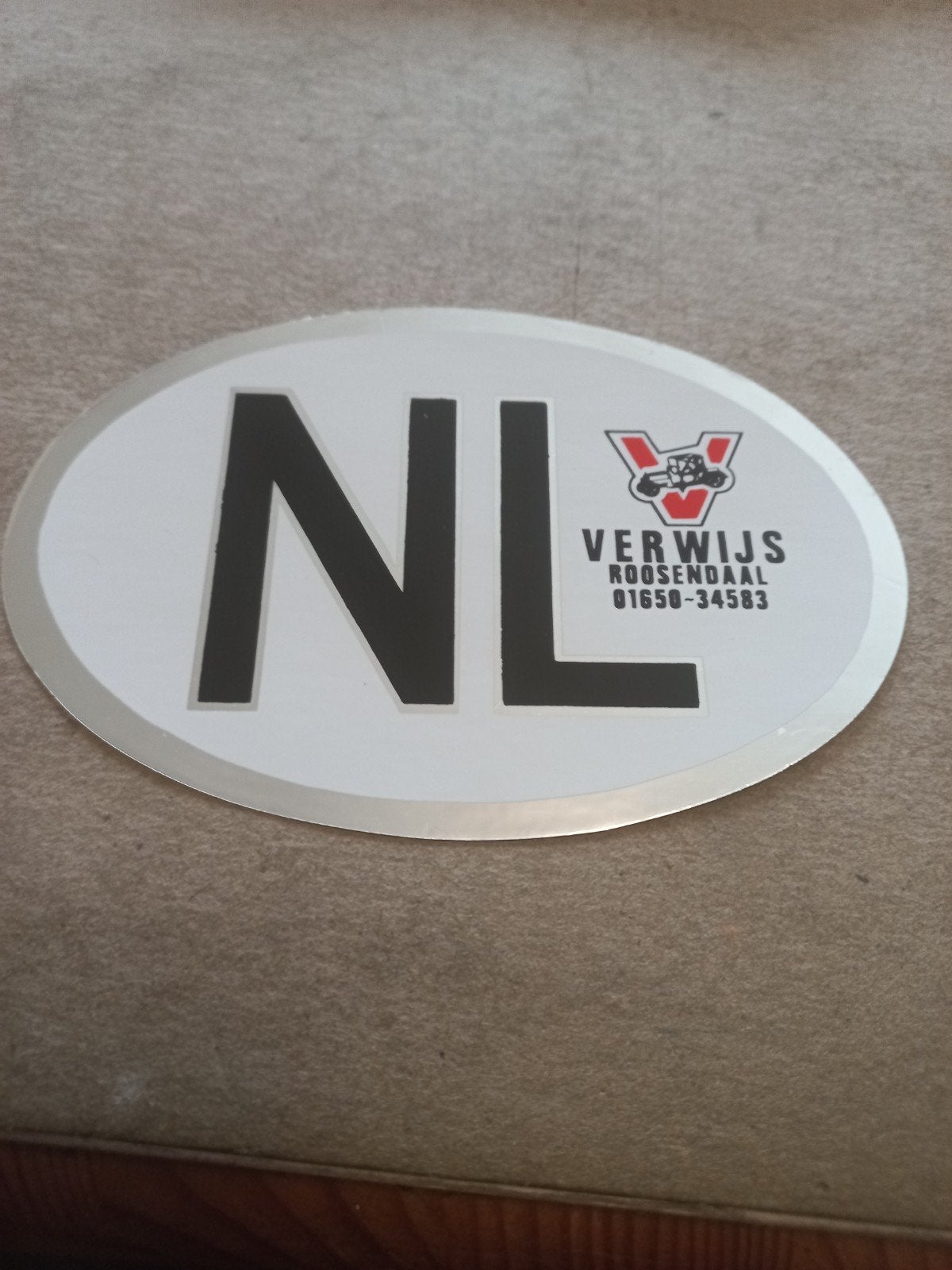 NL Ovaal Sticker - Verwijs Roosendaal, Ophalen of Verzenden