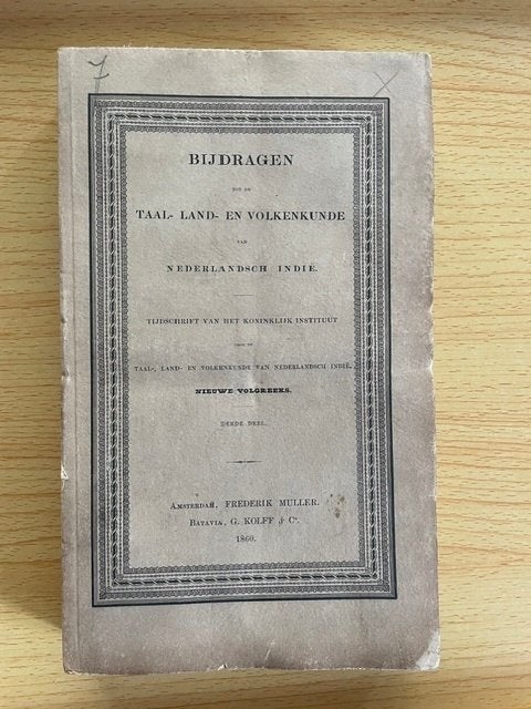 Bijdragen tot de Taal-, Land- en Volkenkunde van Ned-Indië 7, Boeken, Ophalen of Verzenden, Gelezen, Diverse auteurs