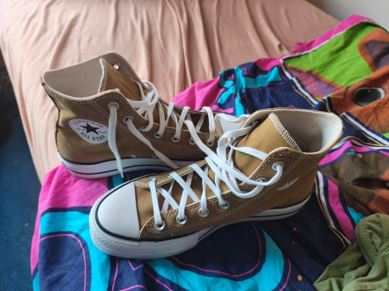 Converse All Star High Top Sneakers - Maat 39, Bruin, Nieuw, Converse, Ophalen of Verzenden