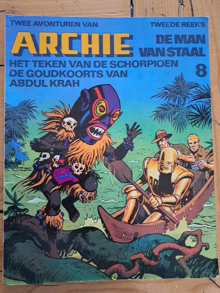 ARCHIE, DE MAN VAN STAAL, Gelezen, Eén stripboek, Bert Bus, Ophalen of Verzenden