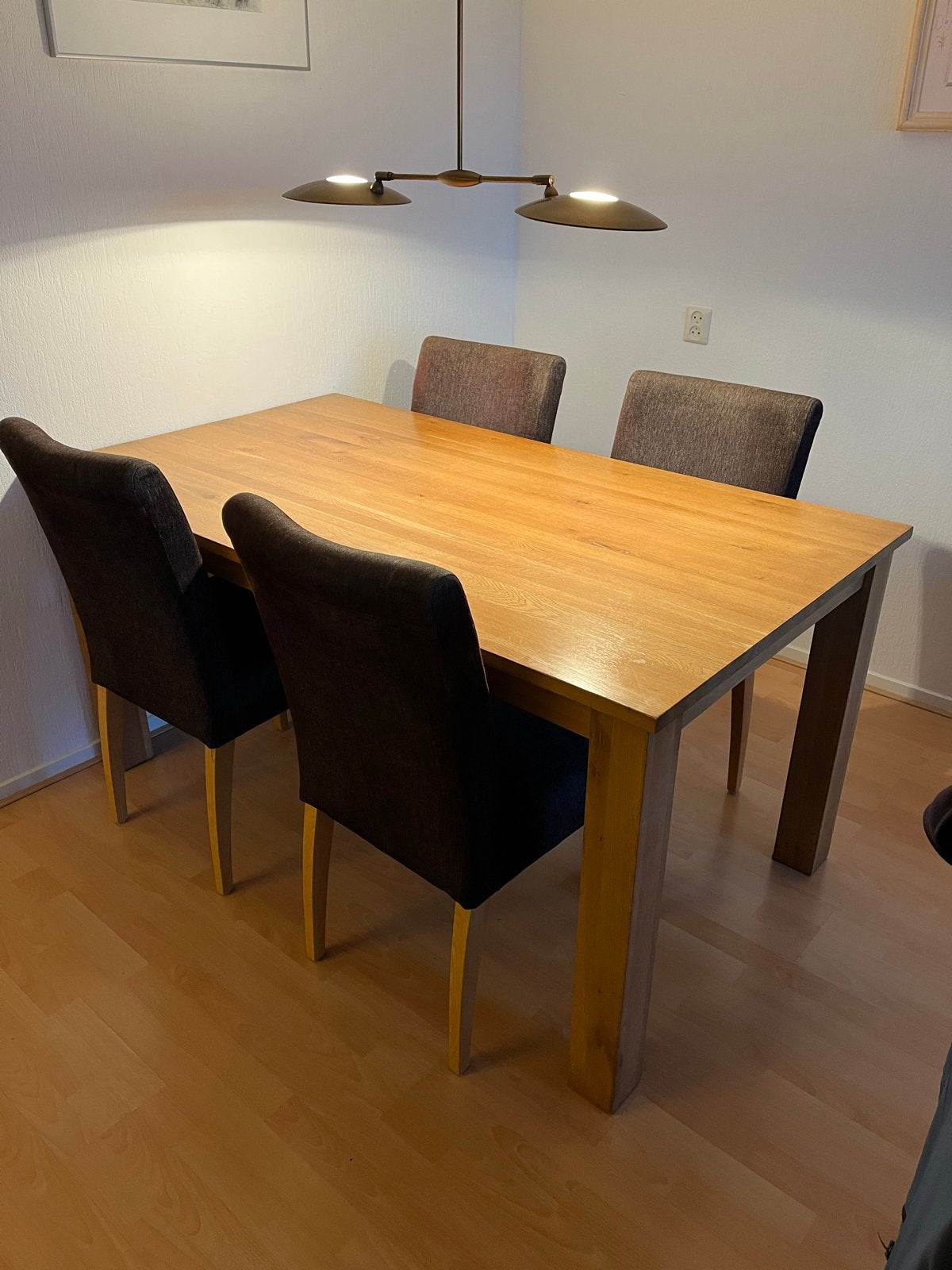 Eikenhouten eettafel, Huis en Inrichting, Ophalen, Gebruikt, 100 tot 150 cm, Eikenhout