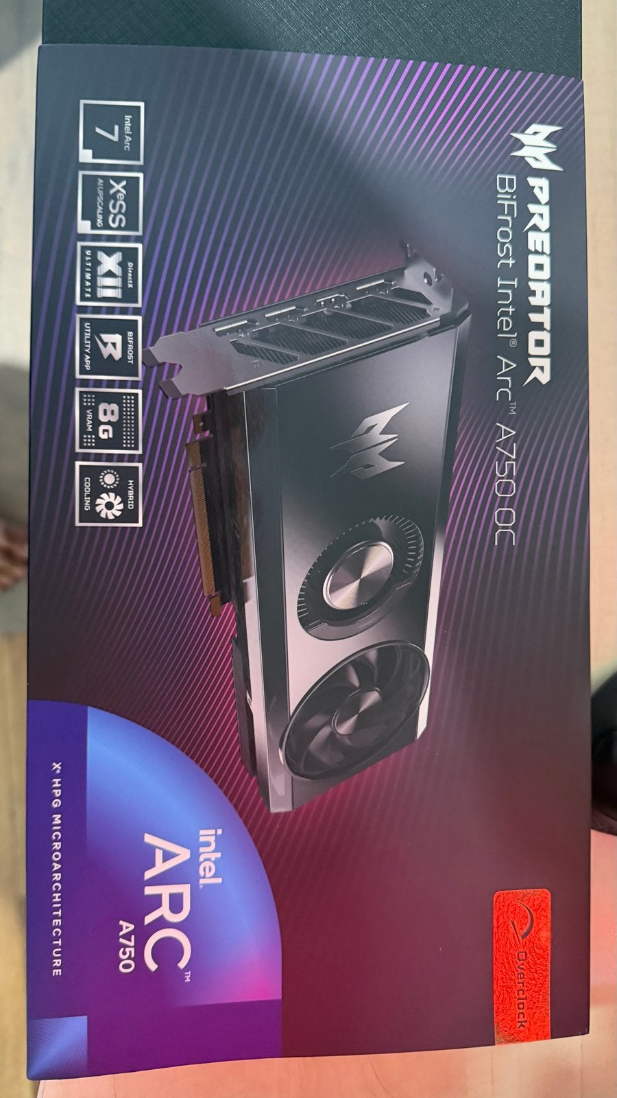 Acer Predator BiFrost Intel Arc A750 OC, Computers en Software, Videokaarten, Ophalen, HDMI, GDDR6, PCI-Express 4