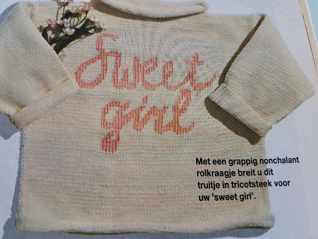 Sweet Girl trui breipatroon, Ophalen of Verzenden, Zo goed als nieuw, Breien, Patroon of Boek