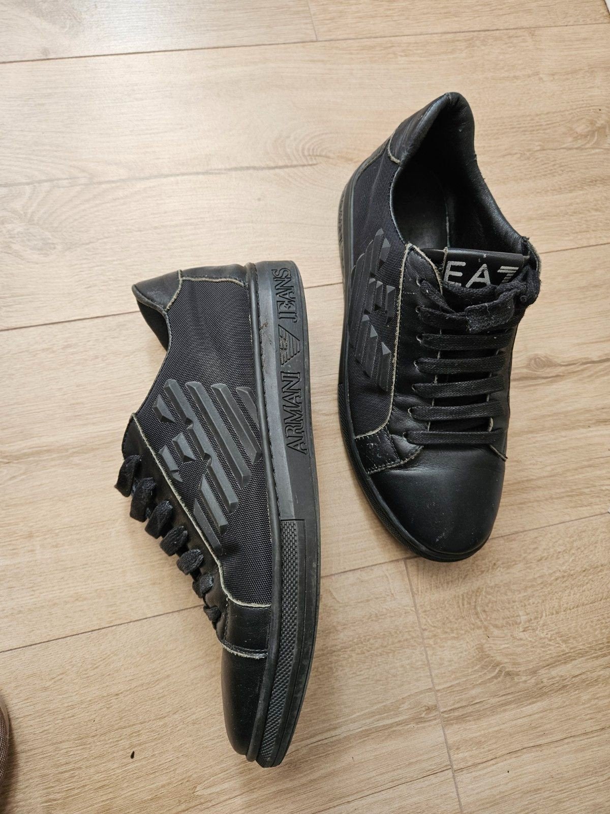 Armani Jeans Sneakers - Zwart, Maat 42, Kleding | Heren, Ophalen of Verzenden
