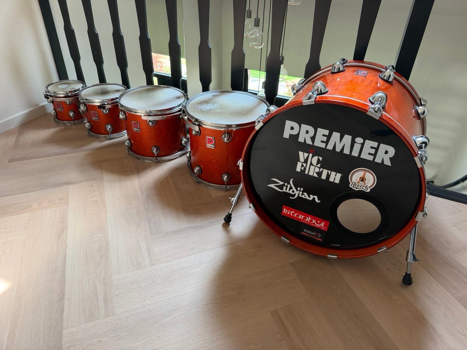 Premier Genista shellset/rack etc : GEZAKT IN PRIJS,MOET WEG, Ophalen, Zo goed als nieuw, Premier