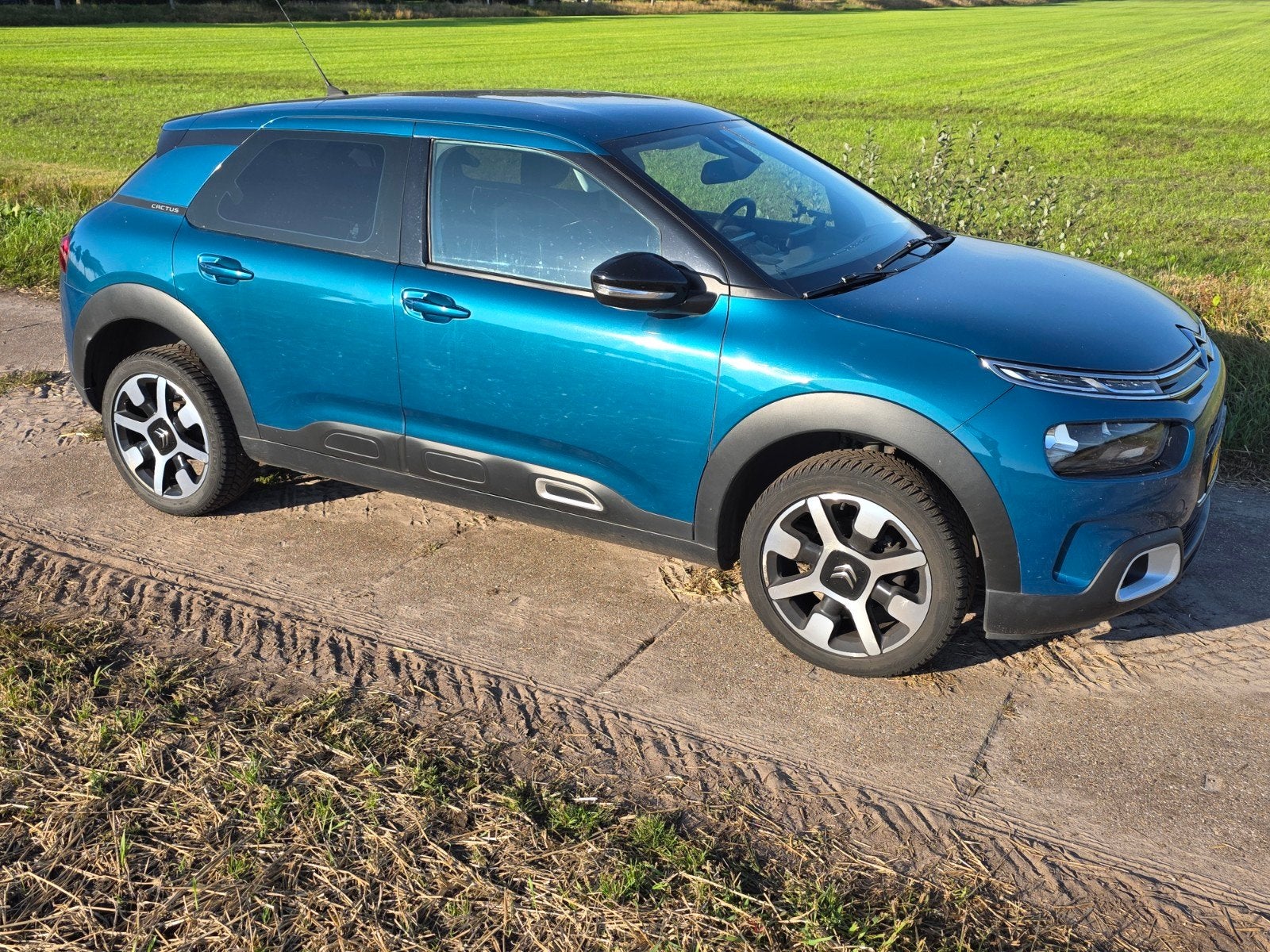 Citroën C4 Cactus 1.2 Puretech 110pk S&S 2018 Blauw, Auto's, Voorwielaandrijving, Stof, 40 €/maand, Zwart
