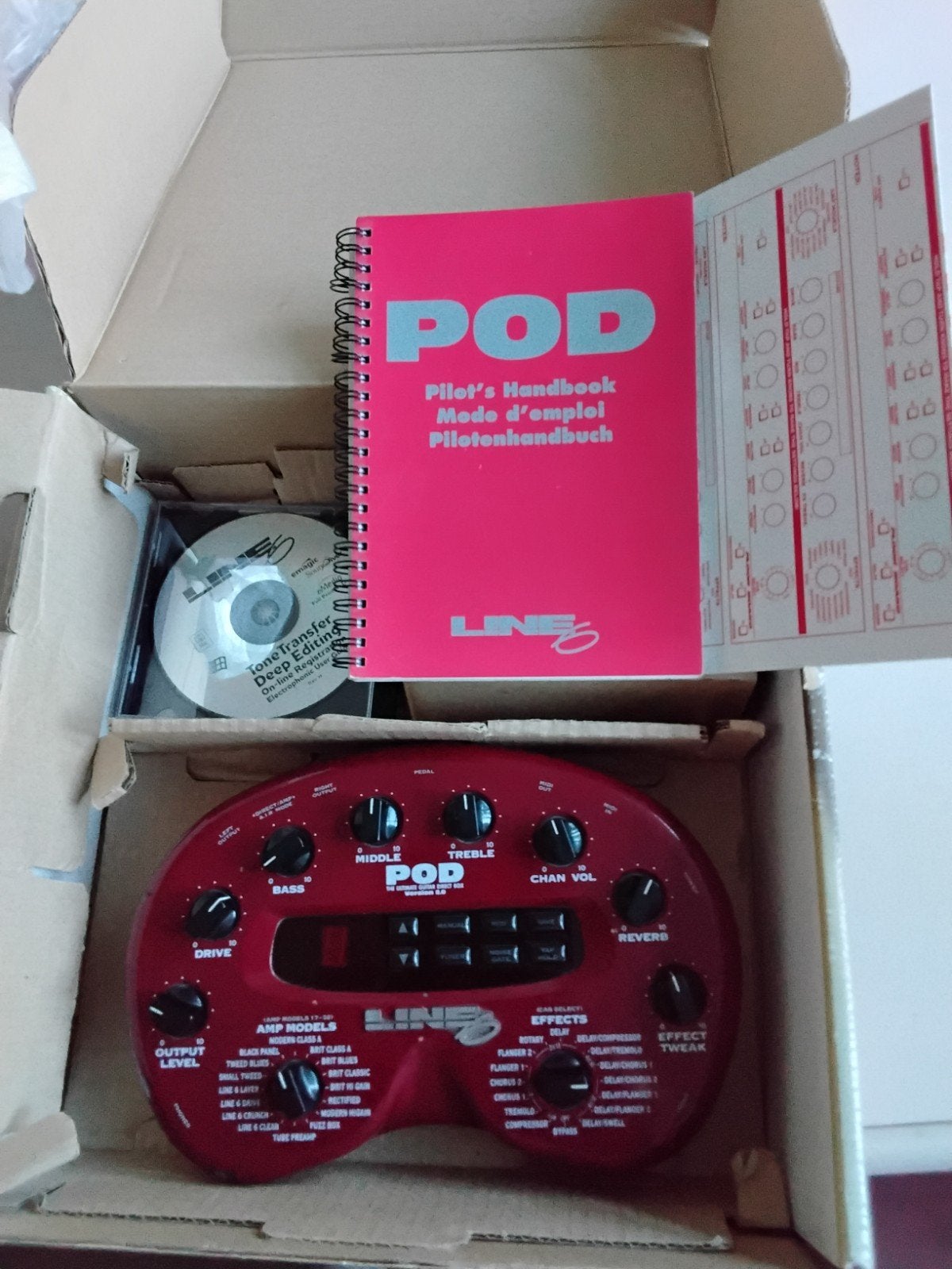 Line6 POD 2.0 multi effect processor compleet in doos 55,00€, Ophalen, Zo goed als nieuw