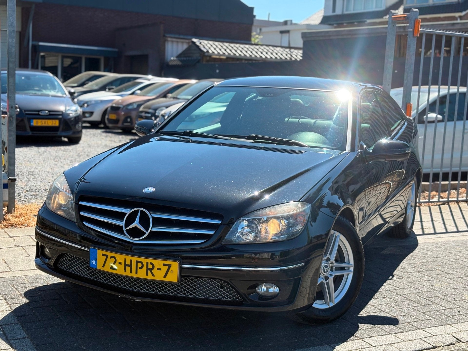 Mercedes-Benz CLC-klasse 180 K. Prestige | Airco | 16” LMV, Auto's, Achterwielaandrijving, Gebruikt, 4 stoelen, Zwart