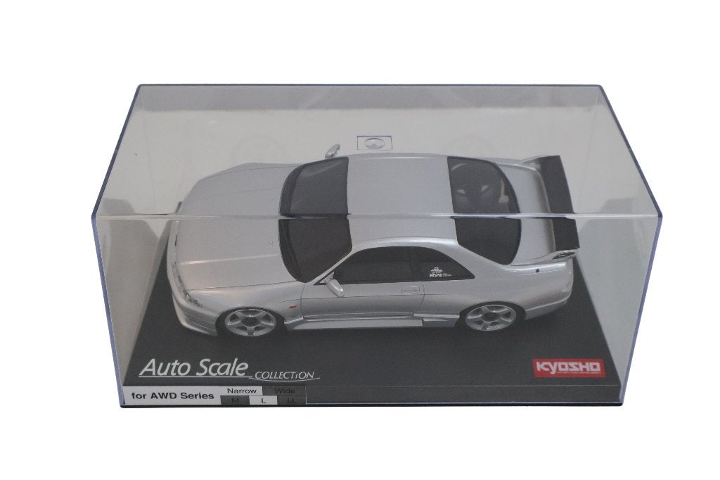 Kyosho Autoscale Mini-Z Skyline GT-R R33 Nismo Silver, Hobby en Vrije tijd, Verzenden, Nieuw, Overige schalen, Auto onroad