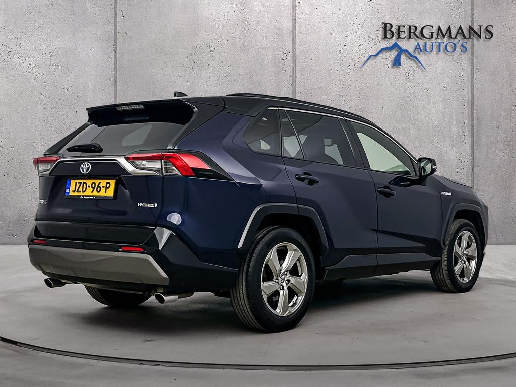 Toyota RAV4 2.5 Hybride // SCHUIFDAK // ELECTRISCHE ACHTERKL, 4 cilinders, 2487 cc, Blauw, Leder en Stof
