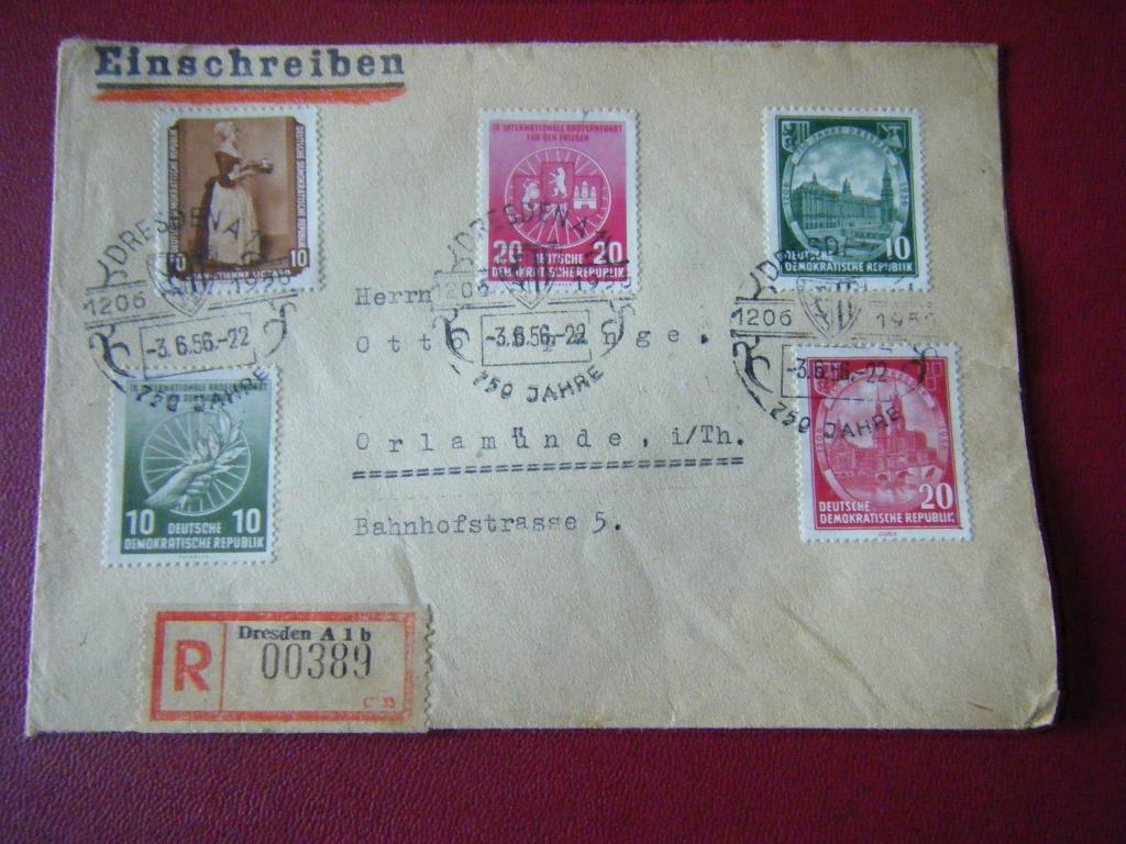 B38 - Duitsland / DDR - Envelop - 8, Postzegels en Munten, Brieven en Enveloppen | Buitenland, Ophalen of Verzenden, Envelop