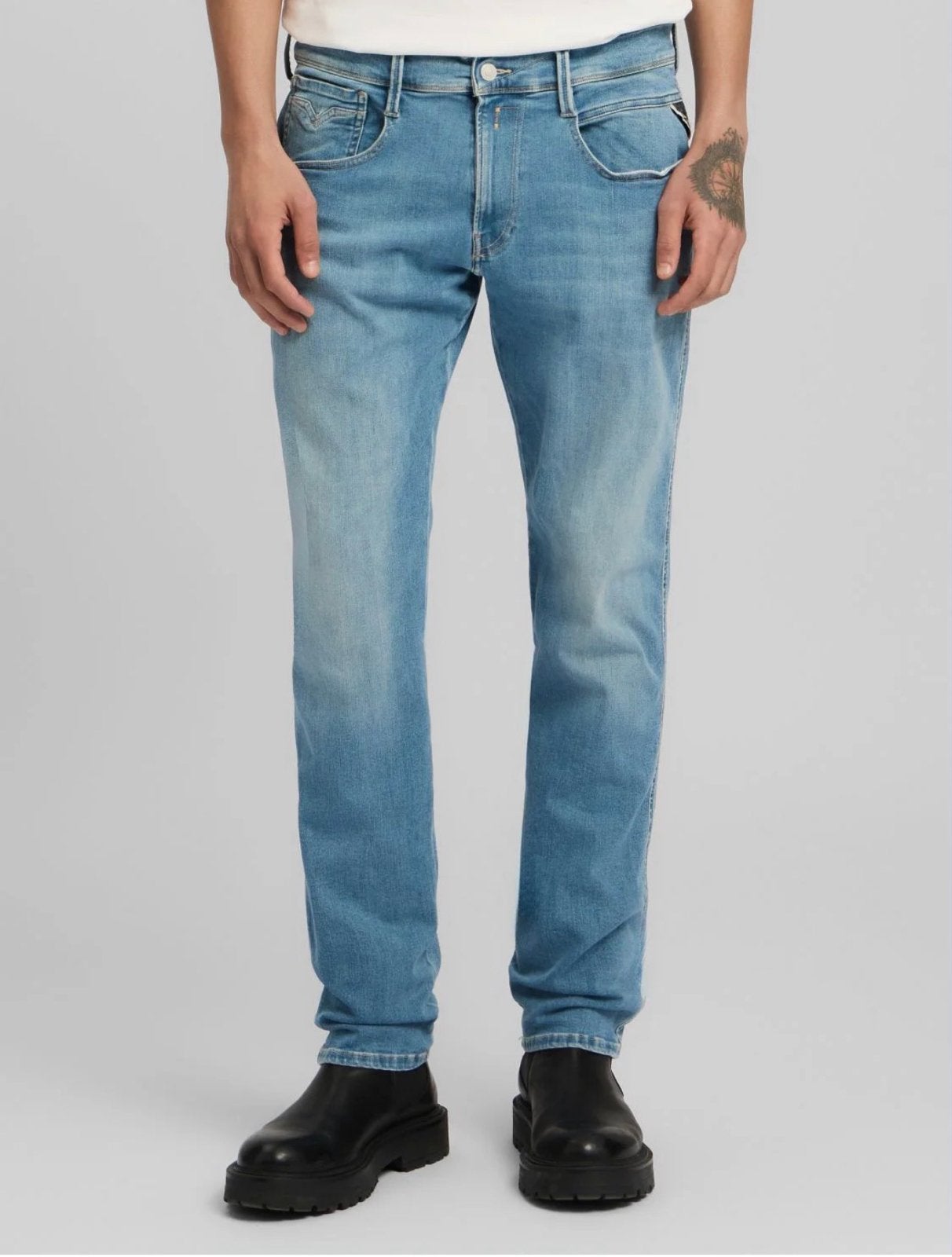 Replay Hyperflex Jeans - Blauw - Maat W30, Ophalen of Verzenden, Zo goed als nieuw, Blauw, W32 (confectie 46) of kleiner