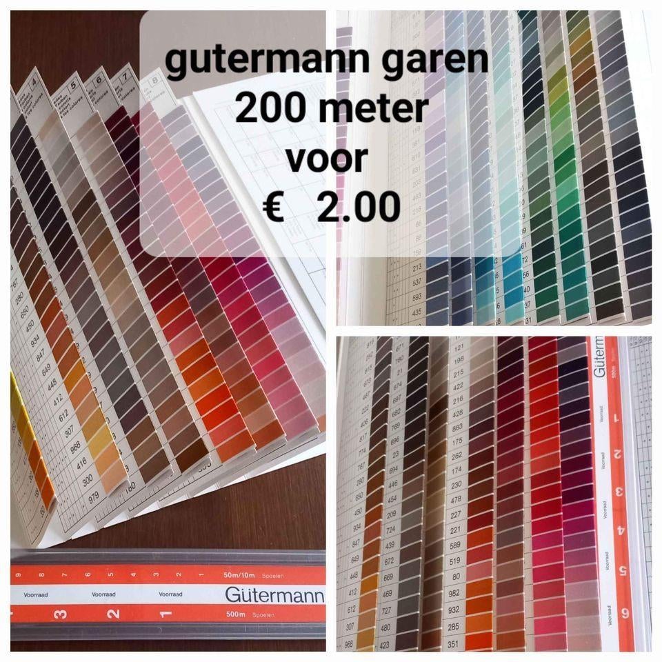 gutermann naaigaren klossen van 200 meter voor € 2,00 🧵🪡🧵, Ophalen of Verzenden, Nieuw, Garen of Naald(en)
