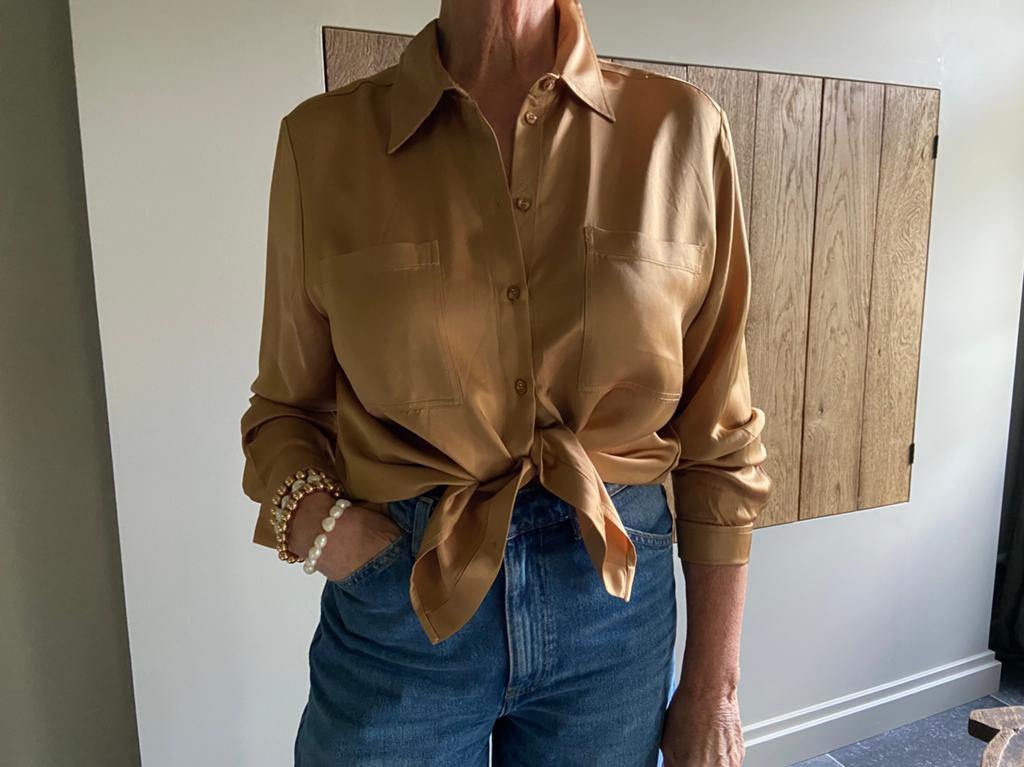 Blouse 1x gedragen, maat 42, Ophalen of Verzenden, Zo goed als nieuw, Maat 42/44 (L)