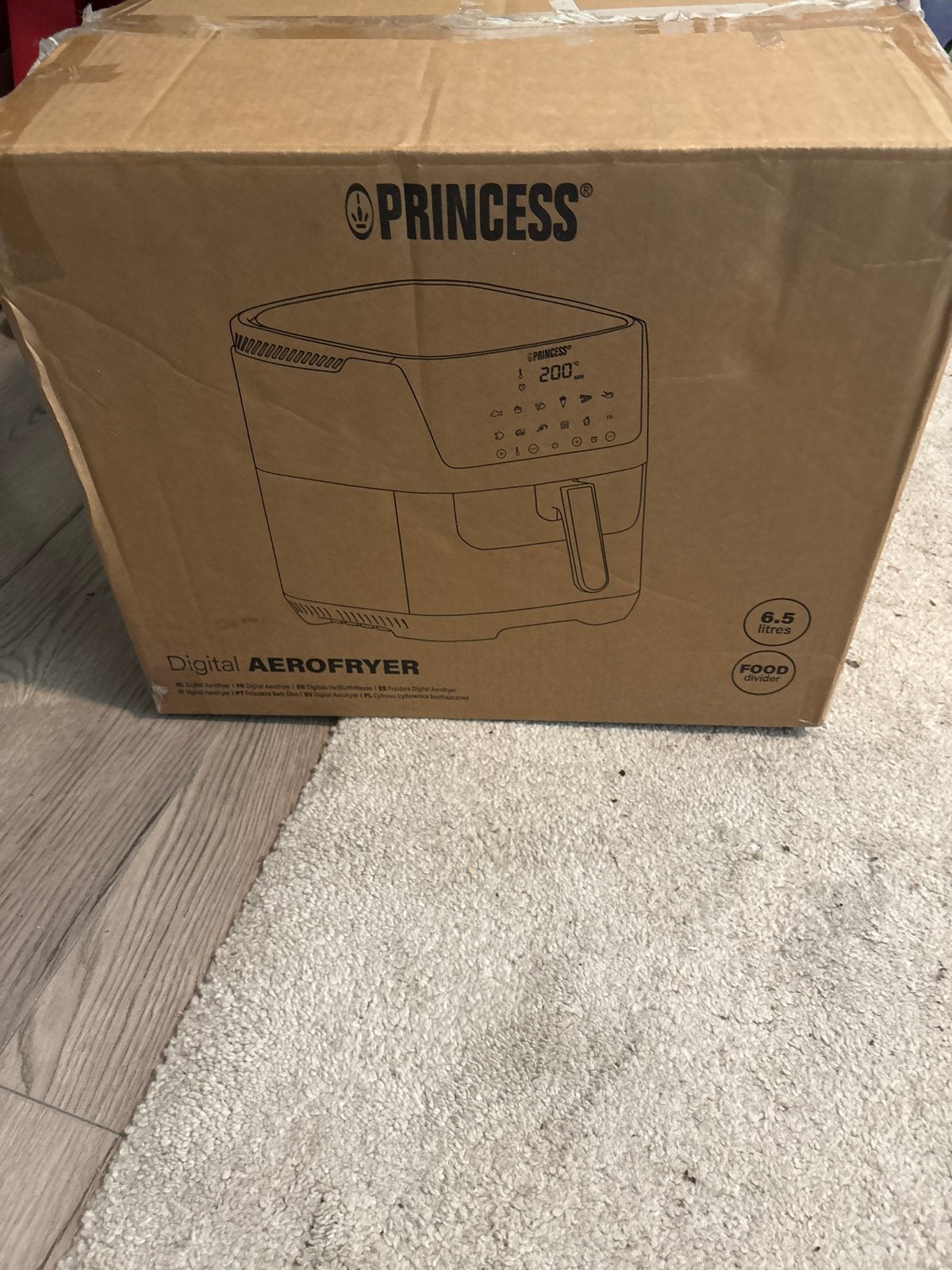 Princess Digitale Aerofryer - 6.5 Liter, 4 liter of meer, Ophalen of Verzenden, Nieuw