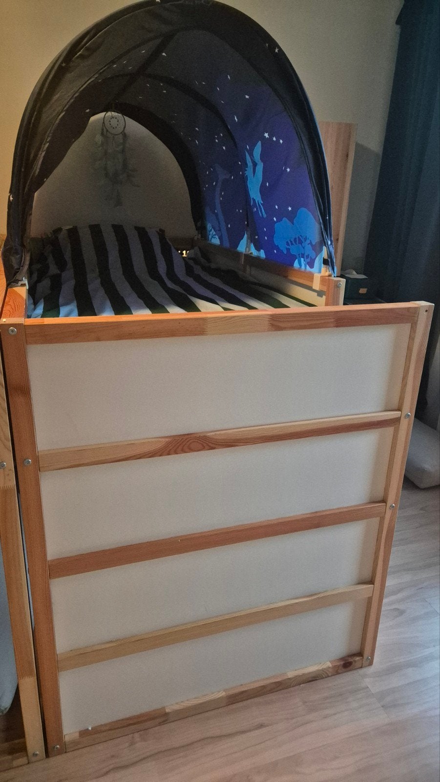 IKEA Kura omkeerbaar bed met bedtent, Kinderen en Baby's, Ophalen, 85 tot 100 cm, Gebruikt, Hoogslaper of Stapelbed