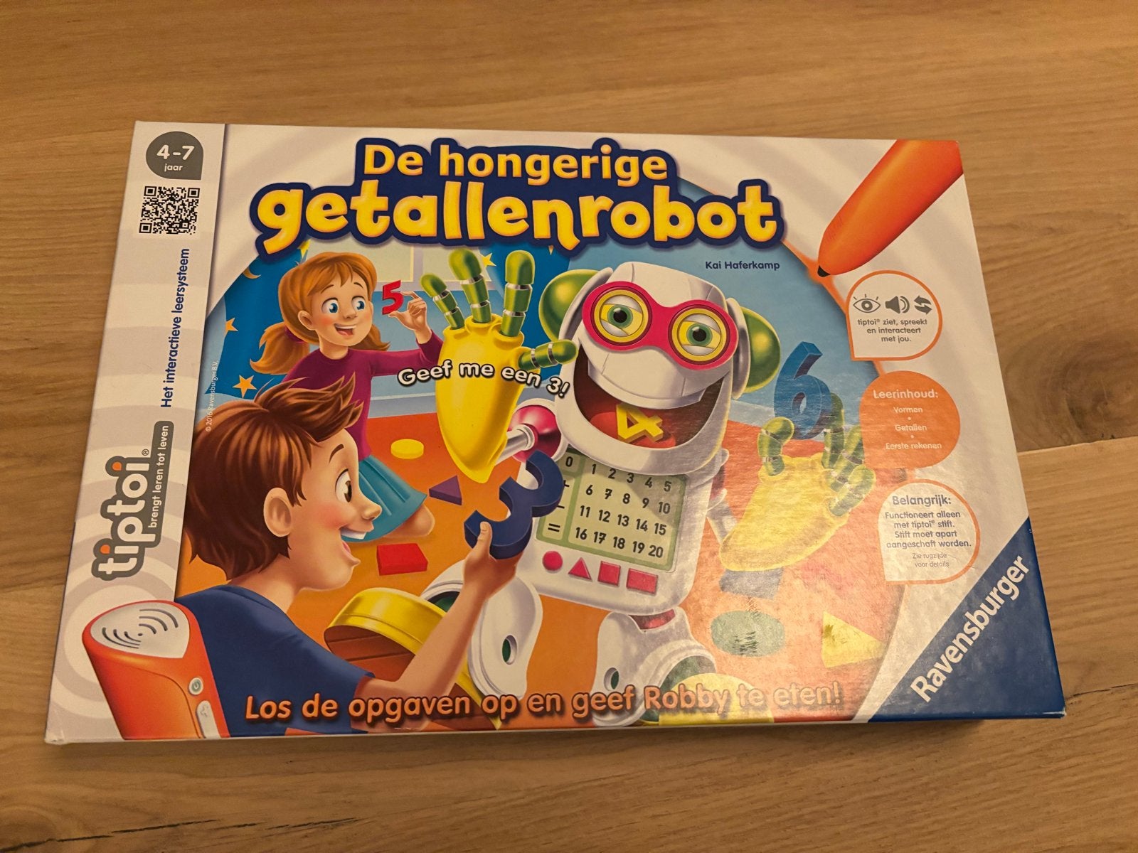 Tiptoi De Hongerige Getallenrobot - Ravensburger educatief, Kinderen en Baby's, Ophalen of Verzenden, Zo goed als nieuw, Rekenen
