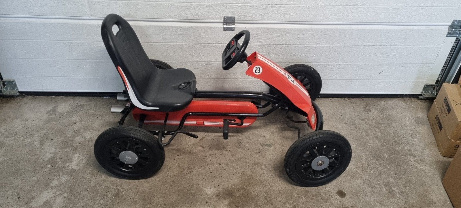 EXIT Spider Race skelter - rood - 3-8 jaar - met soundbox, Ophalen, Gebruikt, Overige merken