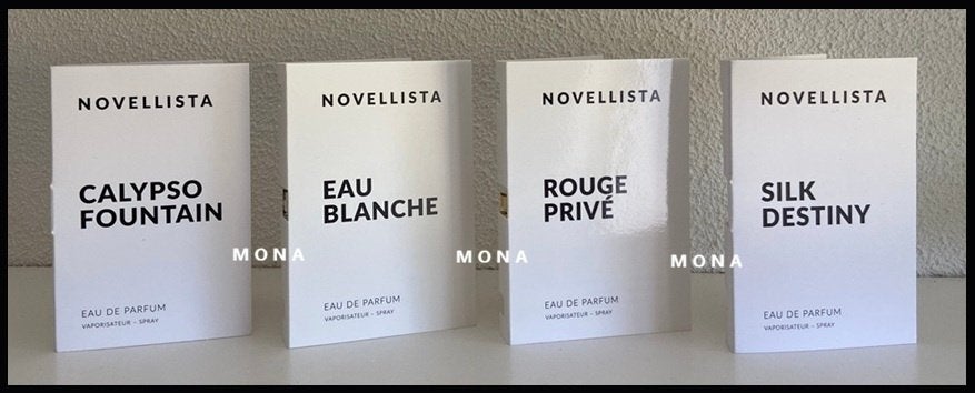 Novellista set 4 niche parfum samples proefjes testers, Verzenden, Nieuw