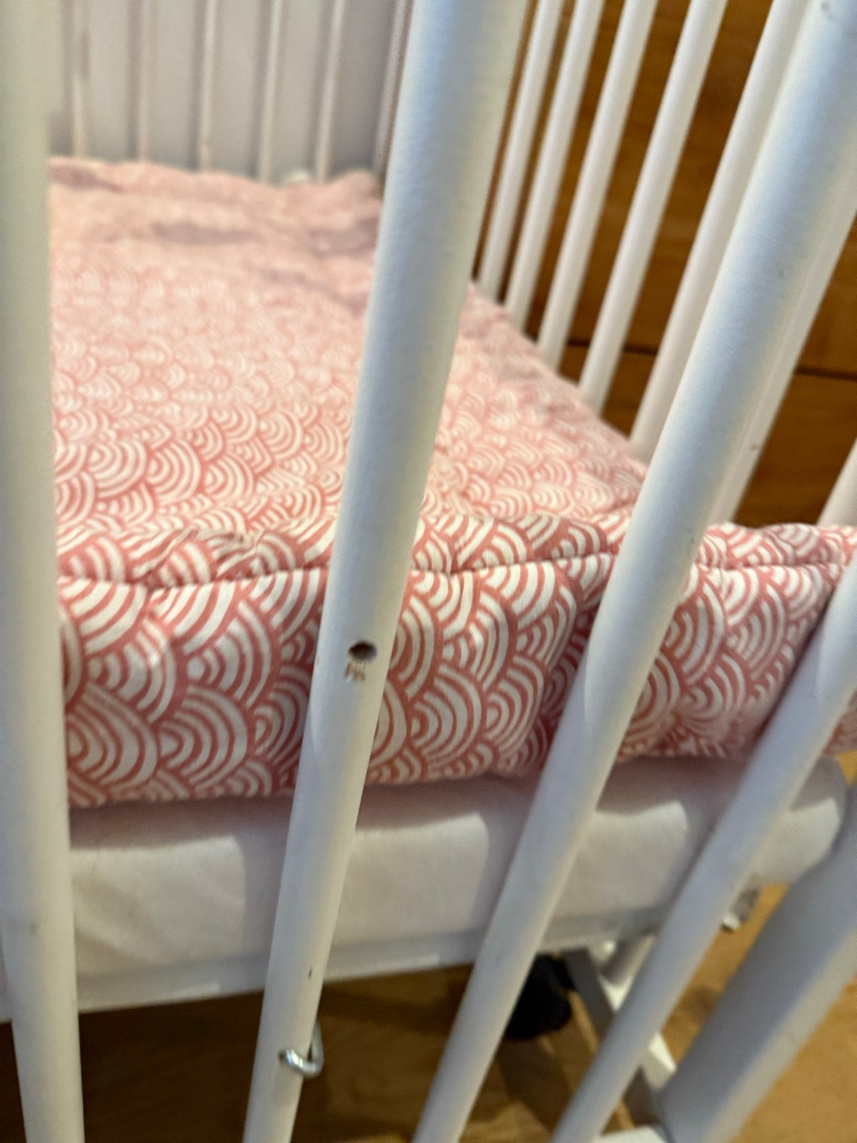 Wit ledikantje met lichte gebruikssporen, Kinderen en Baby's, Ophalen, Gebruikt, Overige typen