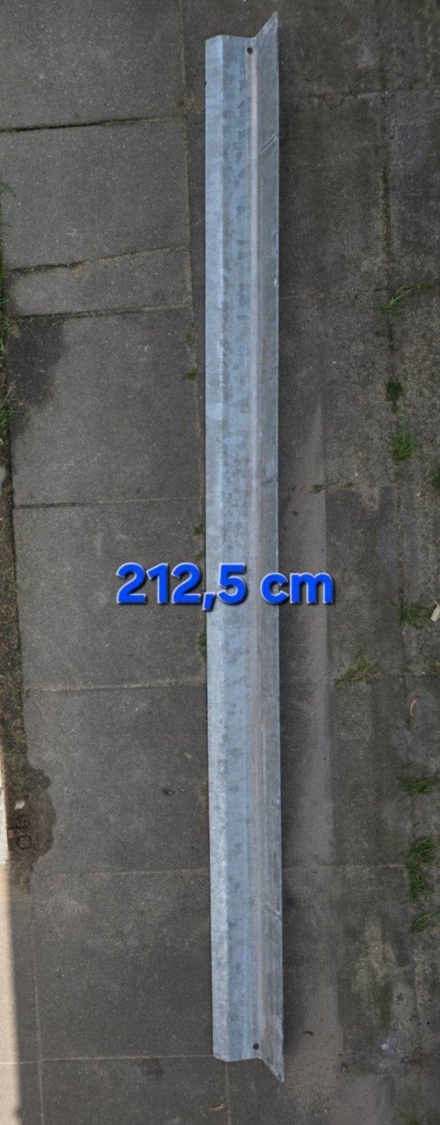 Stalen Latei - 212cm X 10,5 cm X 9 cm gegalvaniseerd, Doe-het-zelf en Verbouw, Ophalen, Zo goed als nieuw, IJzer