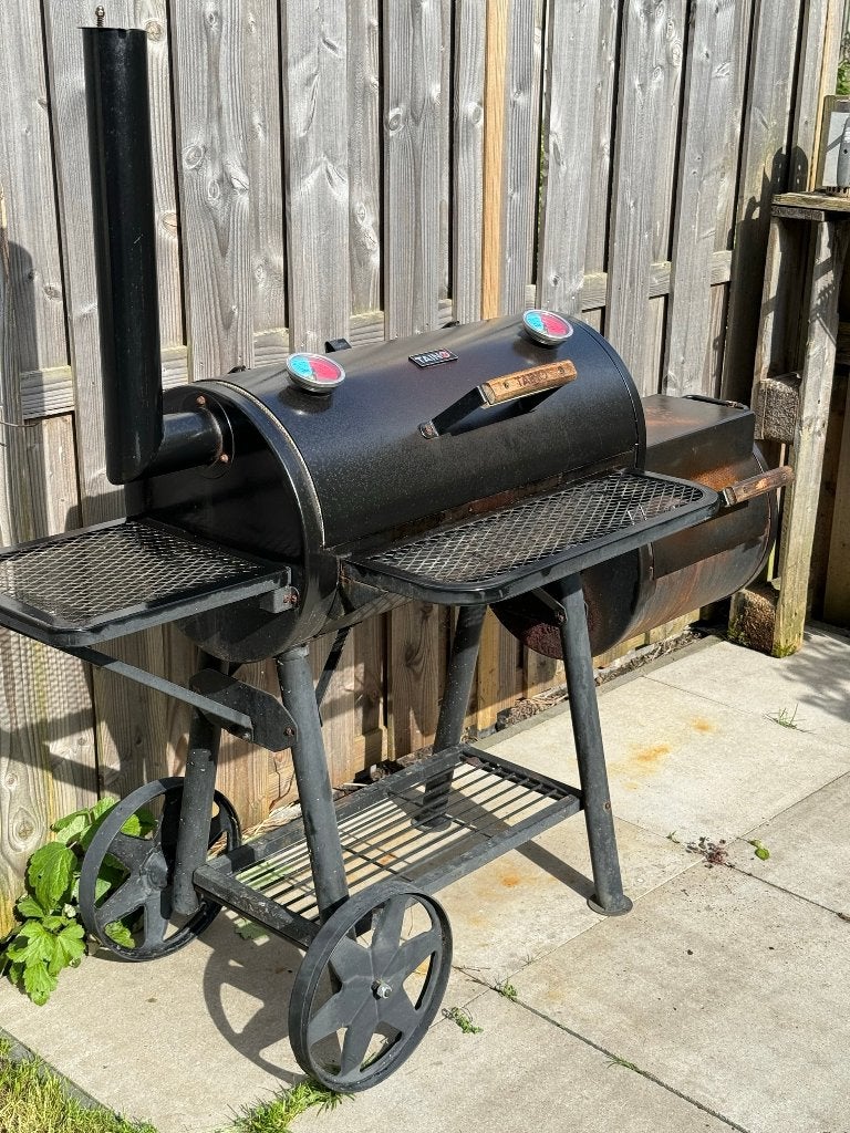 TAINO Barrel Smoker BBQ - Offset Grillwagen, Pickup Only, Ophalen, Gebruikt, Taino